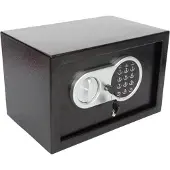 Perel Elektronische kluis - Cijferslot 3-8 cijfers - Noodsleutel en bevestigingsmateriaal - 20 x 31 x 20 cm