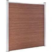 vidaXL Schutting 872x186 cm HKC bruin