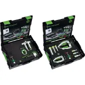 Kukko kogellager-verwijder- en installatieapparaat, complete set in een metalen transportkoffer