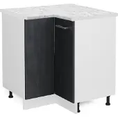 Vicco R-Line Hoekkast – 75.6 cm WB Marmer Zwart beton