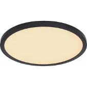 Globo LED-plafondlamp Sapana, dimbaar, zwart, Woon-/ Eetkamer, Kunststof, LED plafondlamp