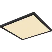 Globo LED-plafondlamp Sapana, dimbaar, zwart, Woon-/ Eetkamer, Kunststof, Modern, LED plafondlamp