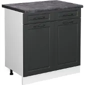 Vicco R-Line Keukenonderkast – 80 cm, WB Antraciet Antraciet landhuis