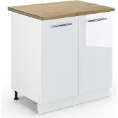 Vicco Fame-Line Wastafelkast – 80 cm, WB Eik Wit Hoogglans