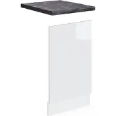 Vicco Frontpaneel R-Line Wit Hoogglans 45 cm , WB Antraciet, Model 46246