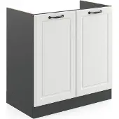 Vicco Wastafelkast R-Line Wit Landhuis 80 cm zonder werkblad, Model 36577