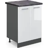 Vicco R-Line Keukenonderkast – 60 cm, WB Antraciet Wit Hoogglans