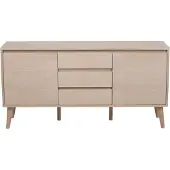 Ebuy24 Naila dressoir eiken wit 150x40x75 cm.