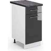 Vicco Fame-Line Keukenonderkast – 40 cm, WB Antraciet Antraciet Hoogglans
