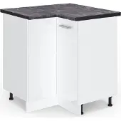 Vicco R-Line Hoekkast – 75.6 cm, WB Antraciet Wit Hoogglans