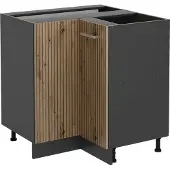 Vicco R-Line Hoekkast – 75.6 cm zonder werkblad Artisanaal eiken