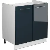 Vicco Fame-Line Wastafelkast – 80 cm zonder werkblad Donkerblauw hoogglans