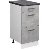 Vicco R-Line Keukenonderkast – 40 cm met laden, WB Antraciet Beton