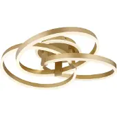 Globo Lighting Gouden plafondlamp Herwig design