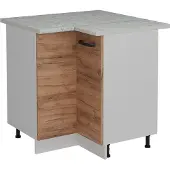 Vicco R-Line Hoekkast – 75.6 cm WB Marmer Krachtige eik goud