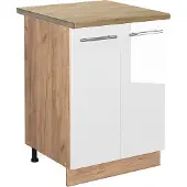 Vicco Fame-Line Keukenonderkast – 60 cm, WB Eik Wit Hoogglans