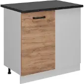 Vicco R-Line Hoekkast – 86 cm WB Antraciet Krachtige eik goud