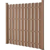 Neu.holz HKC Tuinscherm schutting met palen - bruin