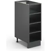 Vicco Fame-Line Keukenrek – 30 cm Zonder werkblad Antraciet