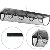 Toolight App1409-Cp Hanglamp Zwart 80X20X100Cm