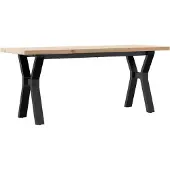 vidaXL Salontafel Y-frame 110x40x45,5 cm grenenhout en staal