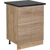 Vicco Keukenonderkast R-Line Sonoma 60 cm , WB Antraciet, Model 53790