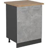Vicco Keukenonderkast R-Line Beton 60 cm , WB Eik, Model 54133