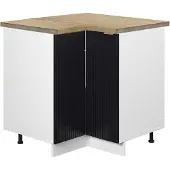 Vicco Fame-Line Hoekkast – 80.5 cm, WB Eik Zwart gestreept