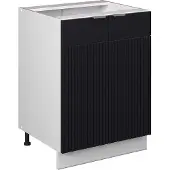 Vicco Fame-Line Keukenonderkast – 60 cm zonder werkblad Zwart gestreept