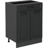 Vicco R-Line Keukenonderkast – 60 cm met lade, zonder werkblad Antraciet landhuis
