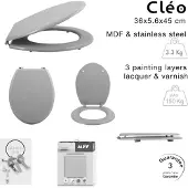 MSV WC Bril - CLEO - Toiletbril - MDF - Groen