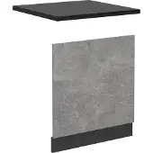 Vicco R-Line Voorpaneel vaatwasser – 60 cm, WB Antraciet Beton