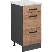 Vicco R-Line Keukenonderkast – 40 cm WB Marmer Krachtige eik goud
