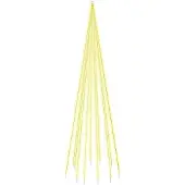 vidaXL Vlaggenmast kerstboom 732 LED's warmwit 500 cm