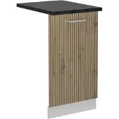 Vicco R-Line Vaatwasserfrontpaneel – 45 cm, WB Antraciet Artisanaal eiken