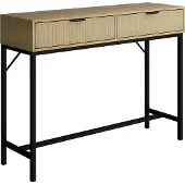 Vicco Lennox Bureau – 100 x 30 cm met 2 laden Eiken