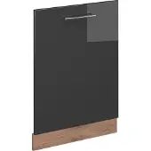 Vicco Fame-Line Vaatwasserfrontpaneel – 60 cm zonder werkblad Antraciet Hoogglans