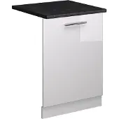 Vicco Vaatwasserfrontpaneel Fame-Line Wit Hoogglans 60 cm , WB Antraciet, Model 54824