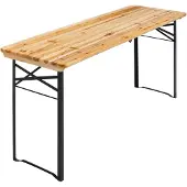 Oviala - Opvouwbare houten bistrotafel van 180 cm - Table brasserie pliante