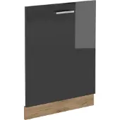 Vicco Frontpaneel R-Line Antraciet Hoogglans 60 cm zonder werkblad, Model 54464