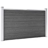 vidaXL Schuttingpanelenset 872x105 cm HKC zwart