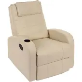 Mendler TV fauteuil Durham, TV fauteuil relax, kunstleer ~ crème