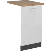 Vicco R-Line Vaatwasserfrontpaneel – 45 cm, WB Eik Wit Hoogglans