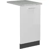 Vicco R-Line Vaatwasserfrontpaneel – 45 cm, WB Marmer Wit Hoogglans