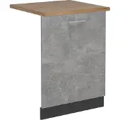 Vicco Vaatwasserfrontpaneel R-Line Beton 60 cm , WB Eik, Model 55024