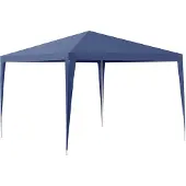 Casa.pro [] Paviljoen 300x300x255 cm. Tuinpaviljoen, partytent, biertent, feesttent. Donkerblauw