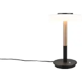 TRIO LED-tafellamp Celeste, dimbaar, wit / opaal, Woon-/ Eetkamer, Glas, Modern, LED tafellamp