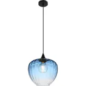 Globo Hanglamp Sander blauw glas