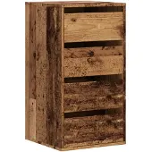 vidaXL Ladekast 40x41x76 cm bewerkt hout oud houtkleurig