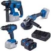 Scheppach Combot kit 5 tools: c-dd45-x + bc-ag125-x + sdbc4.5A + 2 x sbp4.0 + bc-rhd230-x